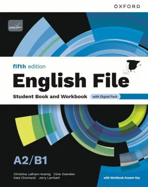 English File A2/B1 Student And Workbook With Key Fifth Edition 5A. ed