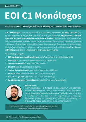 EOI C1 MONÓLOGOS