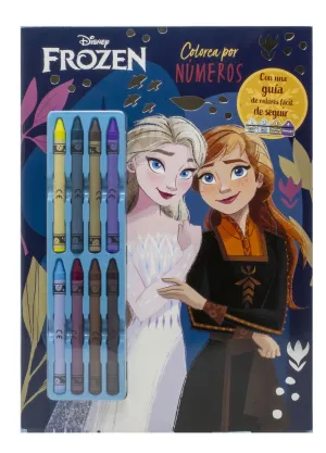 FROZEN. COLOREA POR NÚMEROS CON CERAS