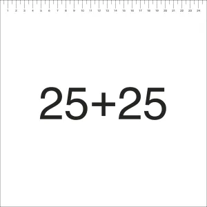 25+25