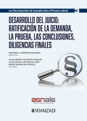 DESARROLLO DEL JUICIO: RATIFICACIÓN DE LA DEMANDA, LA PRUEBA, LAS CONCLUSIONES,