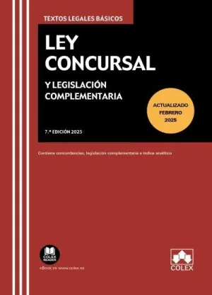 LEY CONCURSAL Y LEGISLACIÓN COMPLEMENTARIA
