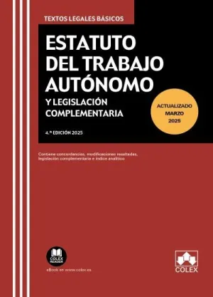 ESTATUTO DEL TRABAJO AUTONOMO Y LEGISLACION COMPLEM