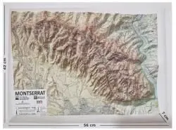 MAPA EN RELIEVE DE MONTSERRAT