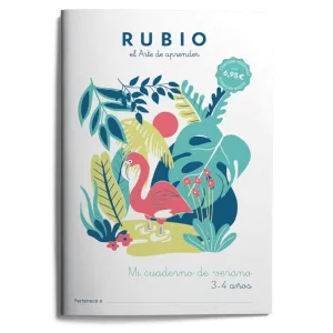 Mi Cuaderno de Verano Rubio. 3-4 Años