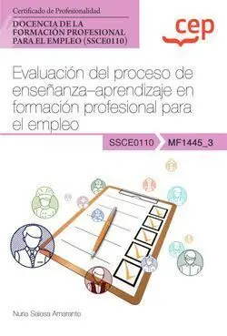 MANUAL. EVALUACIÓN DEL PROCESO DE ENSEÑANZA?APRENDIZAJE EN FORMACIÓN PROFESIONAL