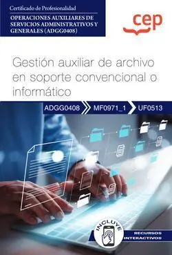 Manual Gestión Auxiliar Archivo Soporte Convencional o Informático