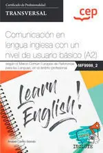 MANUAL COMUNICACIÓN EN LENGUA INGLESA CON UN NIVEL DE USUARIO BASICO (A2)