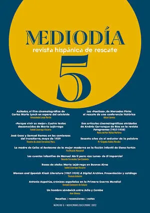MEDIODÍA. REVISTA HISPÁNICA DE RESCATE. 5 MEDIODÍA. REVISTA HISPÁNICA DE RESCATE. 5