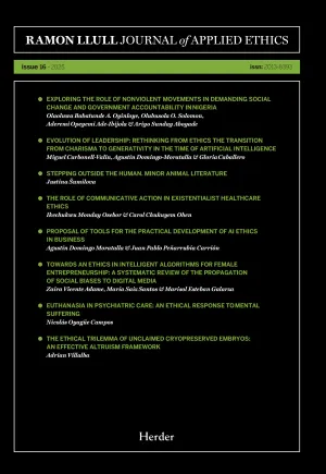 JOURNAL OF APPLIED ETHICS, ISSUE 16 2025