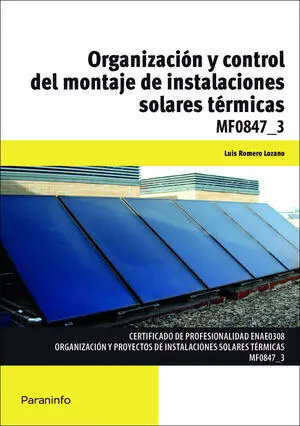 Organización y Control Montaje Instalaciones Solares Térmicas