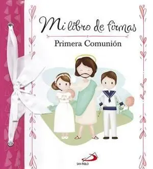 Mi Libro de Firmas Rosa. Primera Comunion