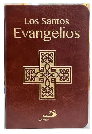 LOS SANTOS EVANGELIOS  - MINIBOLSILLO - PIEL CRUZ DORADA