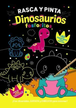 RASCA Y PINTA DINOSAURIOS FOSFORITOS RASCA Y PINTA DINOSAURIOS FOSFORITOS