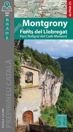 MONTGRONY FONTS DEL LLOBREGAT MAPA