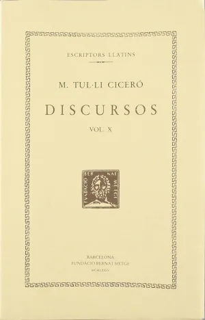 DISCURSOS, VOL. X: CATILINÀRIES