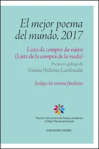 MEJOR POEMA DEL MUNDO 2017, EL:LISTA DA COMPRA DA VIUVA