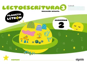 PLANETA LETRÓN. LECTOESCRITURA. NIVEL 3. CUADERNO 2. CUADRÍCULA