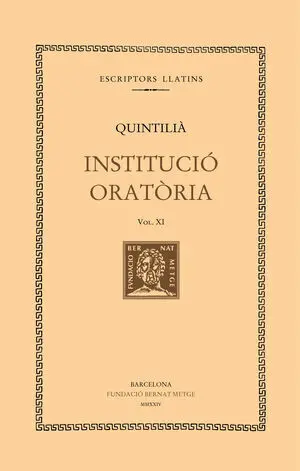 INSTITUCIÓ ORATÒRIA (VOL. XI)