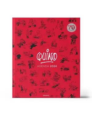 QUINO 2024 AGENDA ENCUADERNADA ROJA